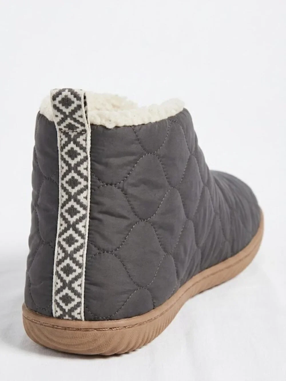 NWT Dearfoams Warm Up Quilted Bootie Slippers Memory Foam Men's M 9-10